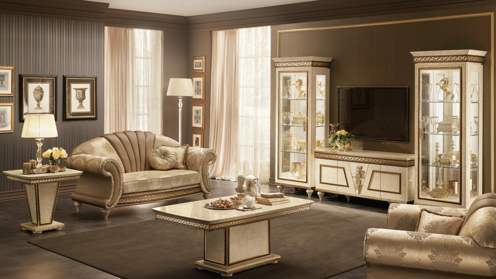 Tavolino in marmo Fantasia di Arredoclassic
