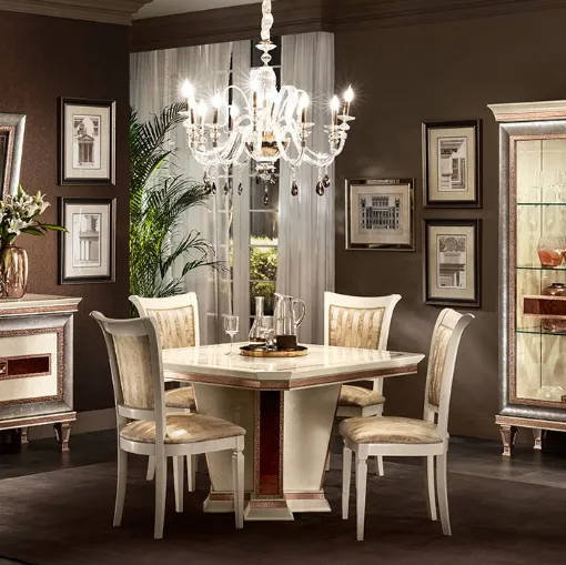 Specchiera con cornice in legno Dolce Vita di Arredoclassic