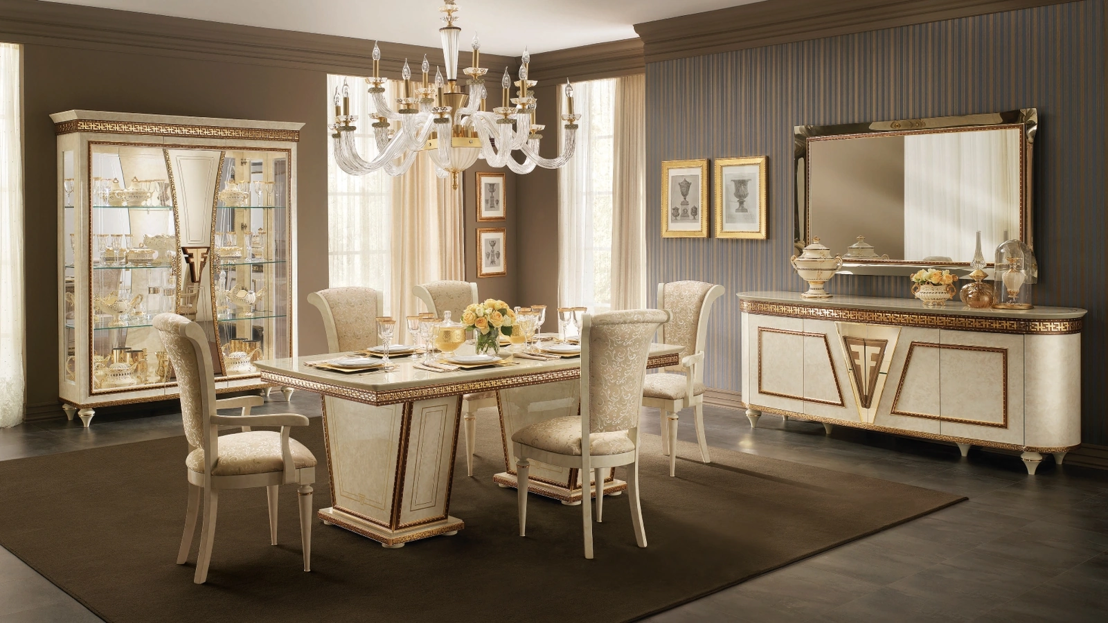 Specchiera Fantasia con cornice in vetro di Arredoclassic