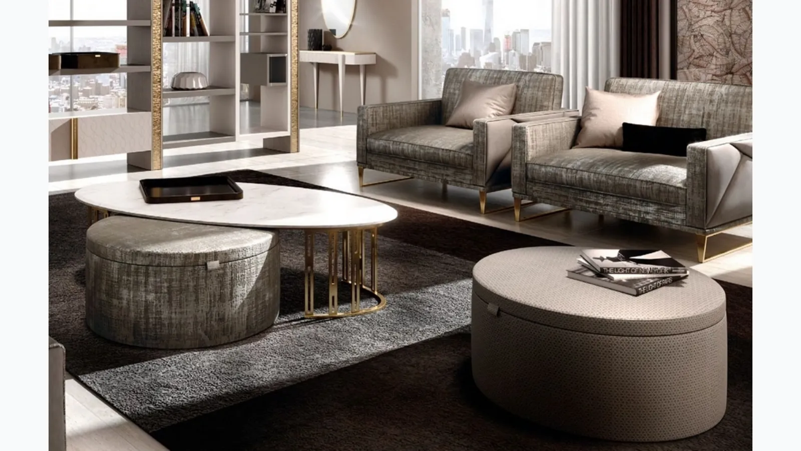 Pouf Mascari Fifty di Valderamobili