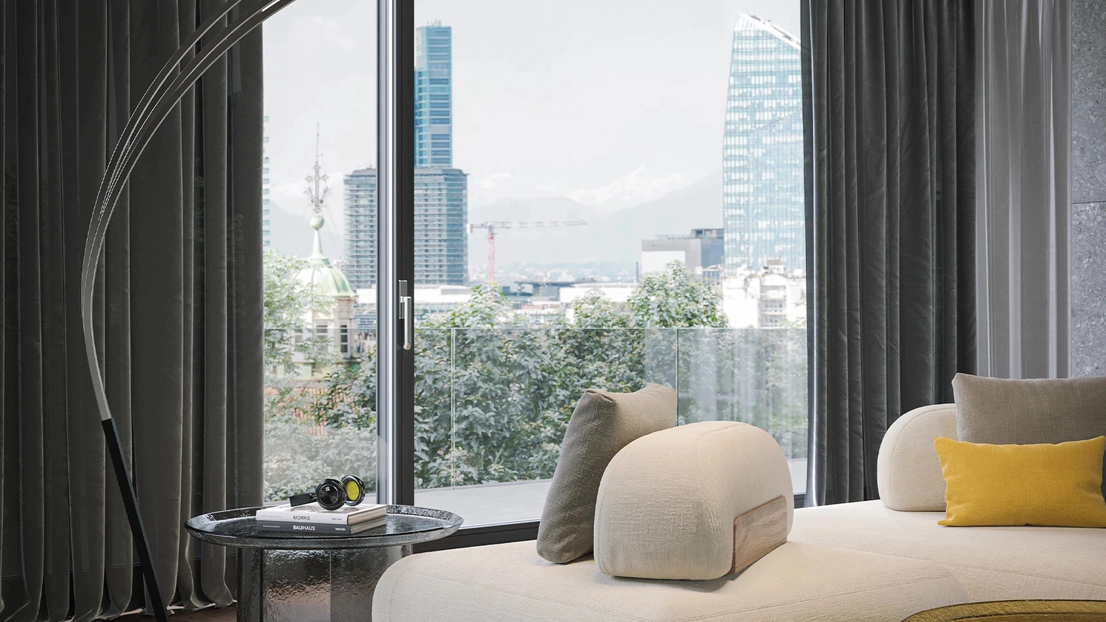 Lampada da terra Cortina di Tonin Casa