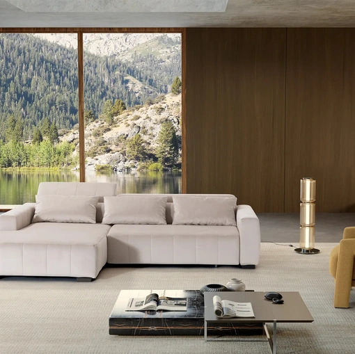 Divano con penisola Advance di Kermes divani