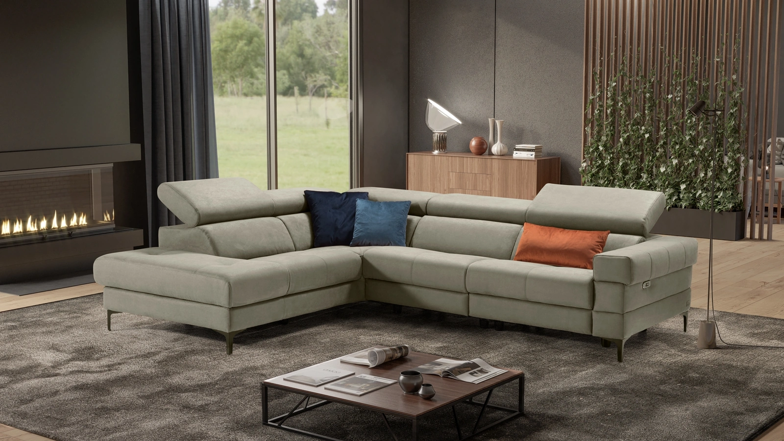 Divano relax angolare Cocoon di Kermes divani