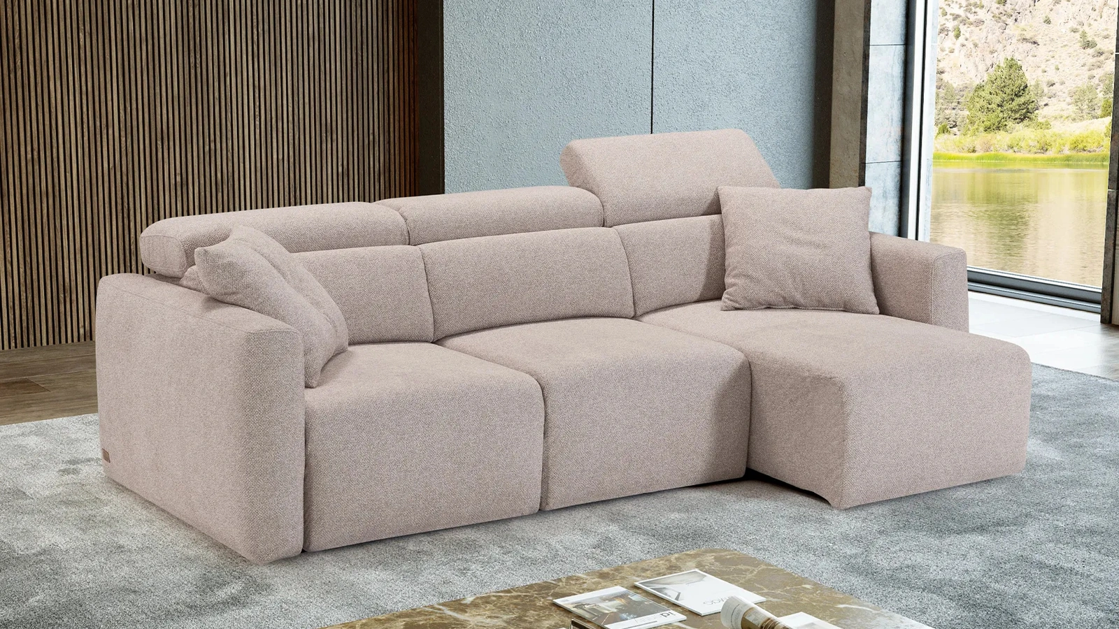 Divano con sedute estraibili Estro di Kermes divani