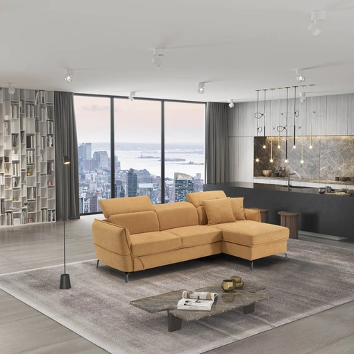 Divano con penisola Flow di Kermes divani