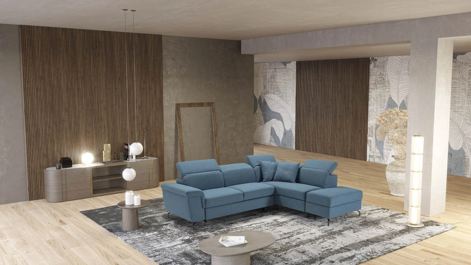 Divano trasformabile ad angolo Harmony di Kermes divani