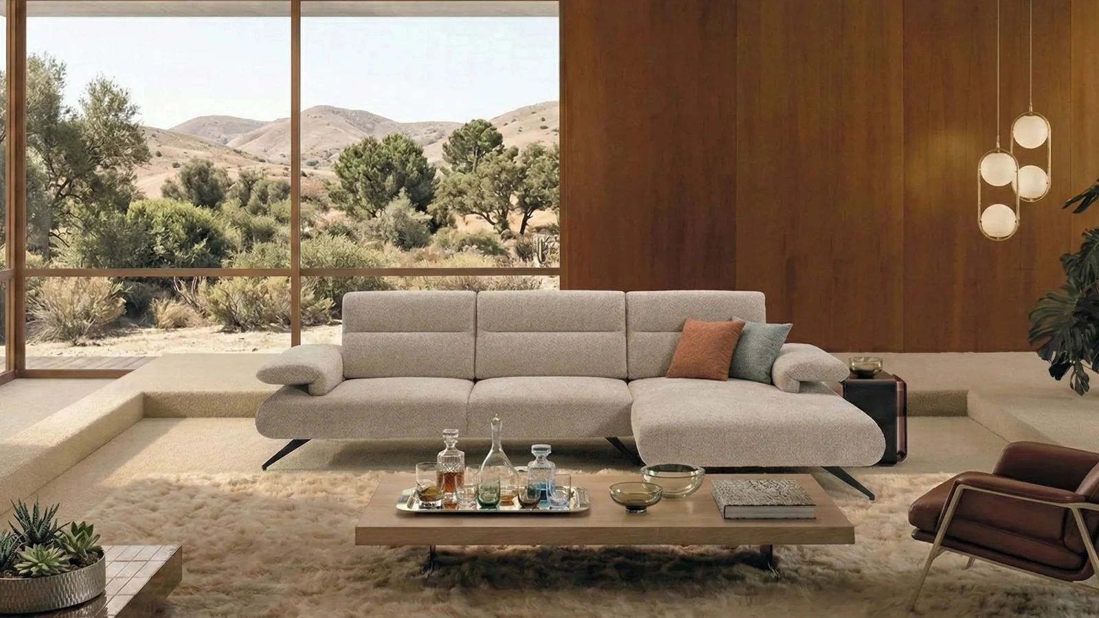 Divano in tessuto Heron di Kermes divani