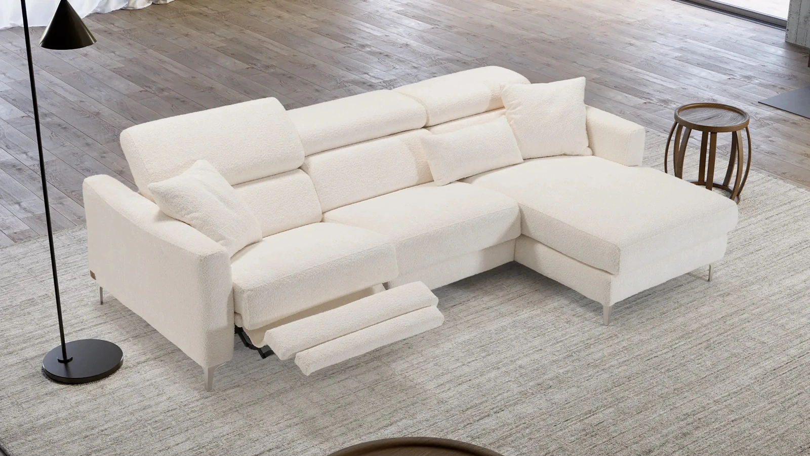 Divano relax con penisola Lounge di Kermes divani