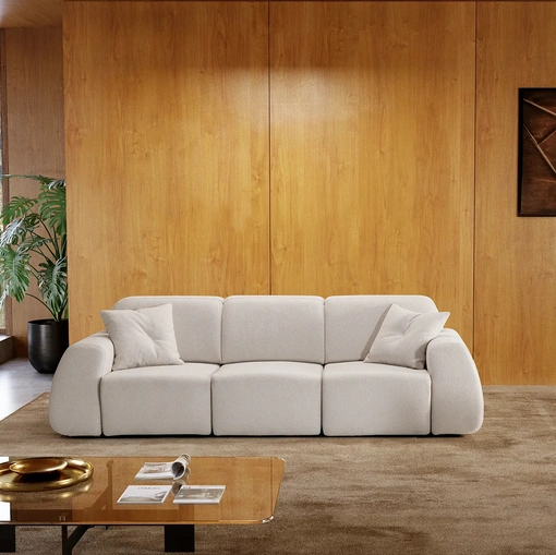 Divano lineare con sedute estraibili Tobu di Kermes divani