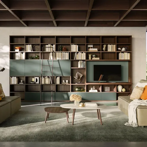 Libreria a muro LV710 di Giessegi