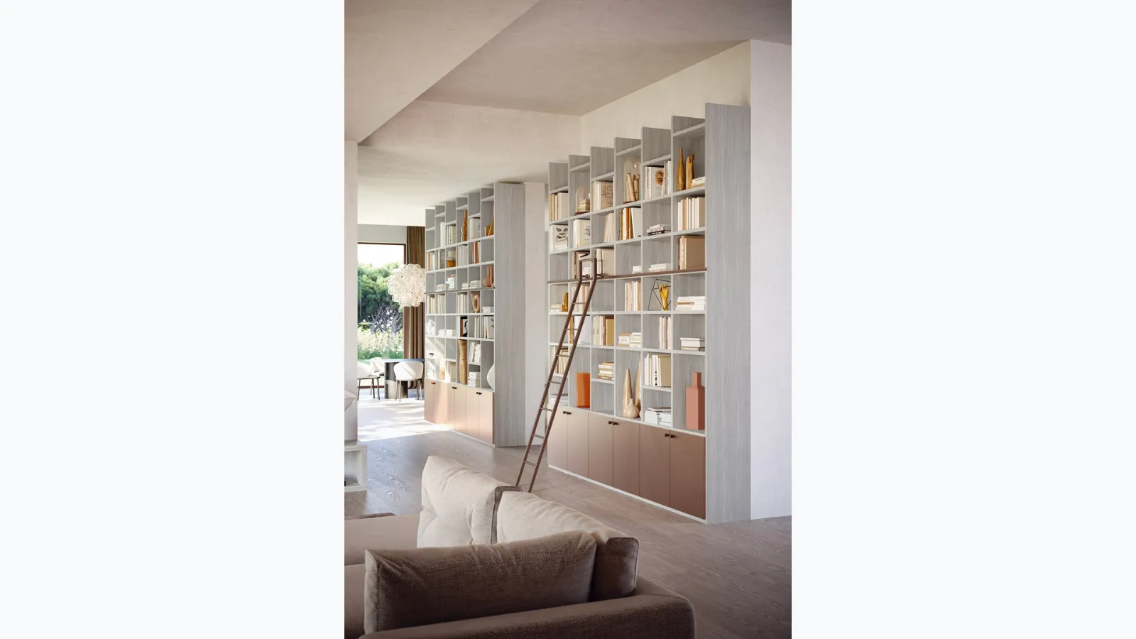 Libreria a muro LV732 di Giessegi