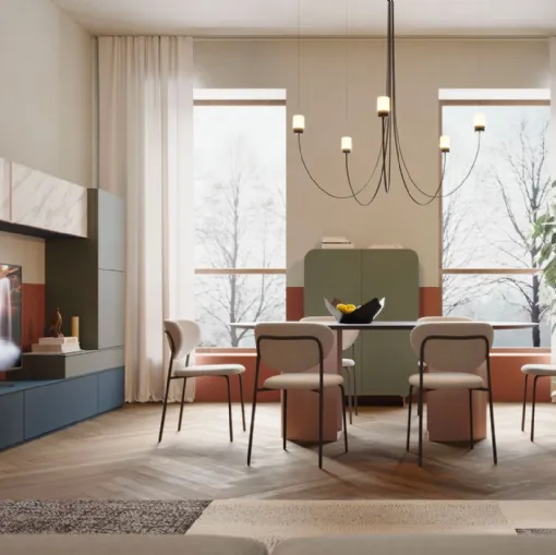 Parete Attrezzata Living LV705 di Giessegi