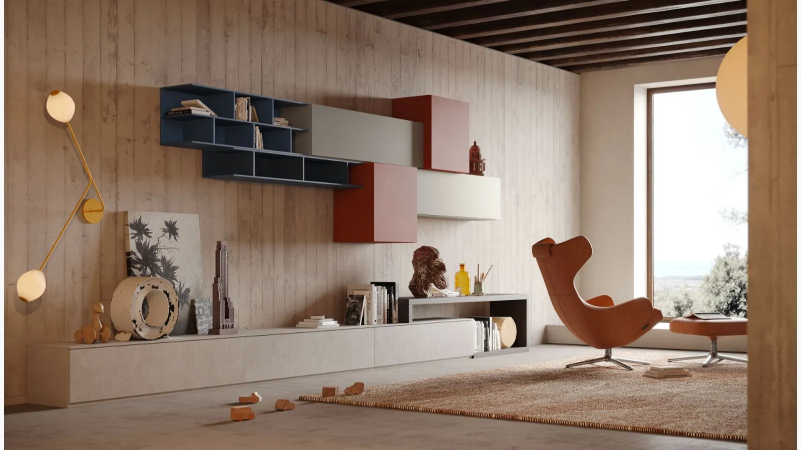 Parete Attrezzata Living LV723 di Giessegi