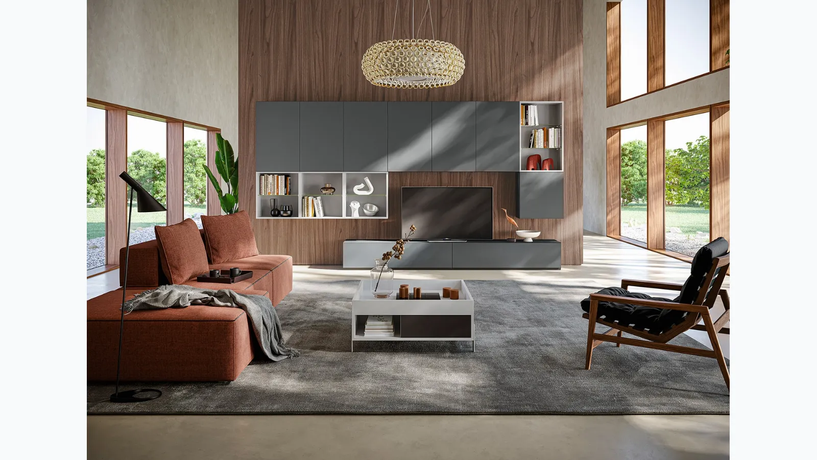 Parete Attrezzata Living LV727 di Giessegi