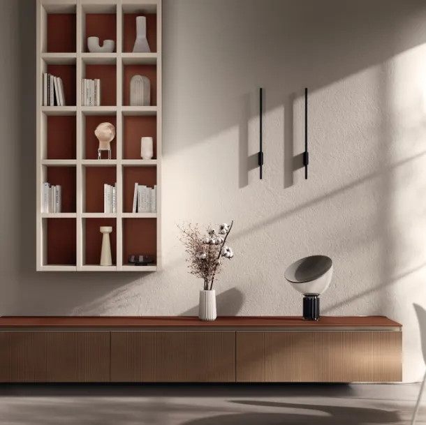 Parete Attrezzata Living Mira in decorativo Cottage di Scavolini
