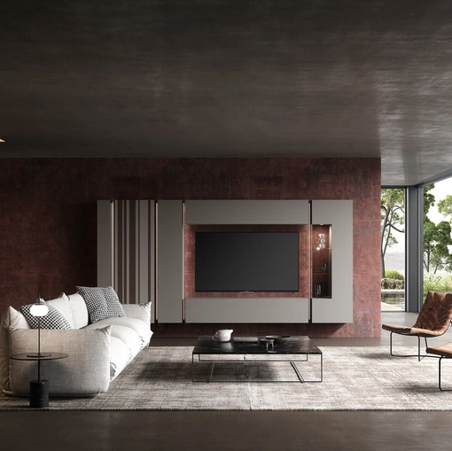 Parete Attrezzata Soggiorno Bassorilievo 41 di Voltan