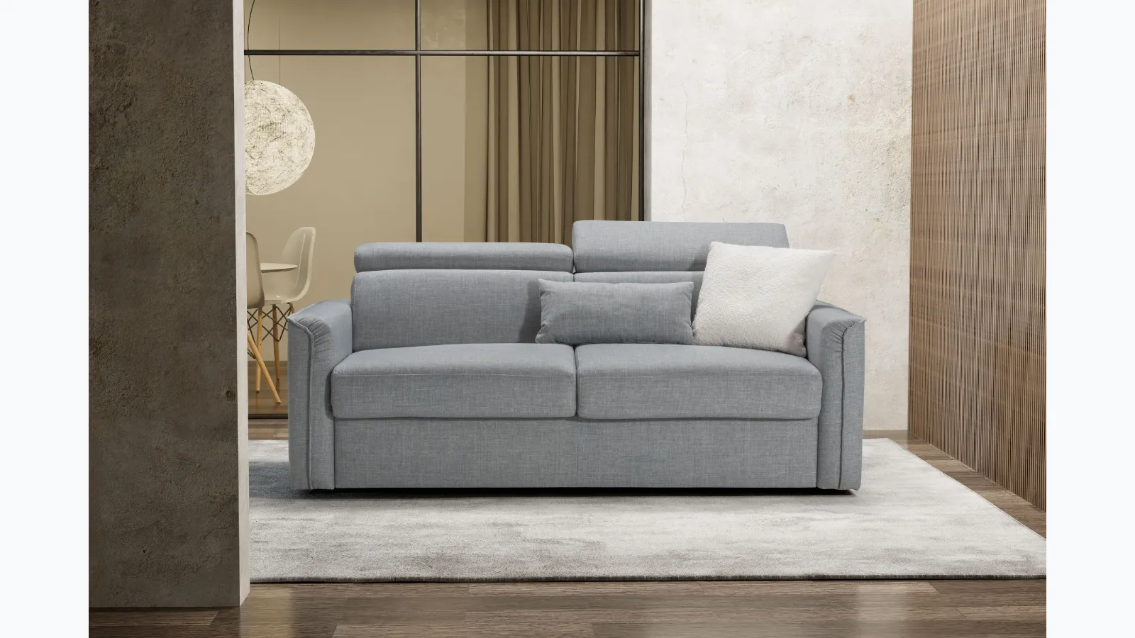 Divano letto in tessuto Comfy di Kermes divani