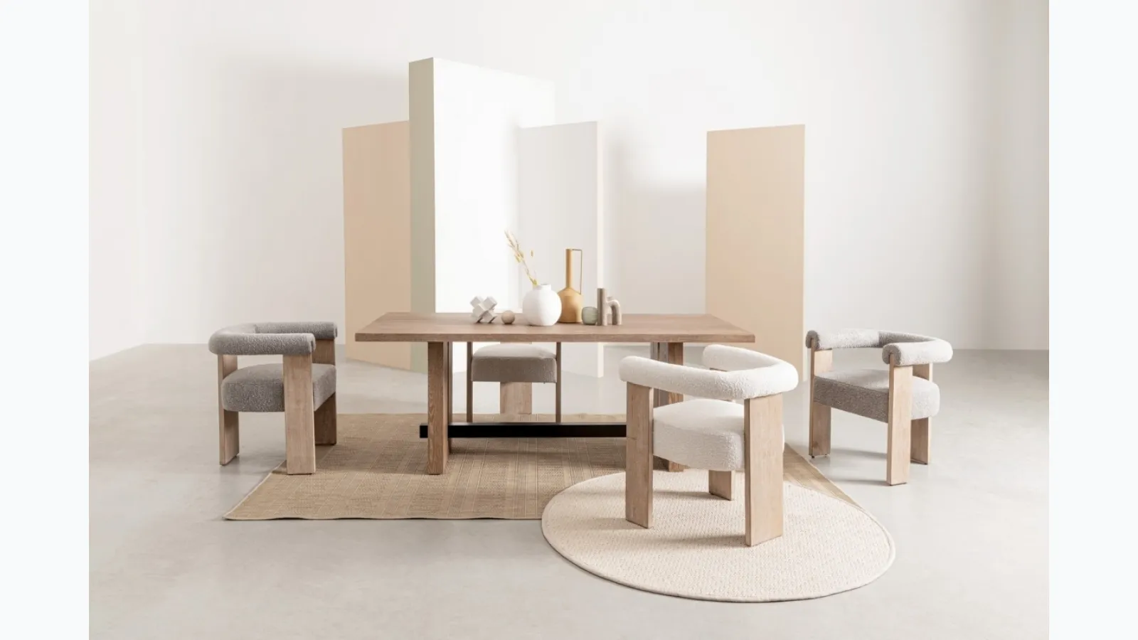 Sedia Agape in legno e tessuto di Bizzotto