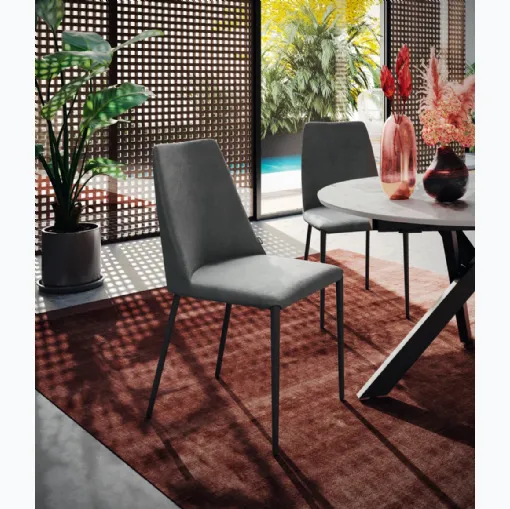 Sedia Dafne in tessuto di Scavolini