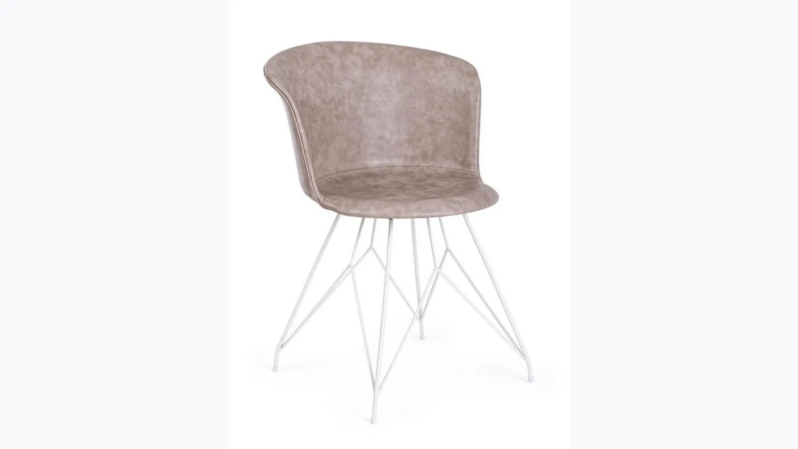 Sedia in ecopelle Loft di Bizzotto