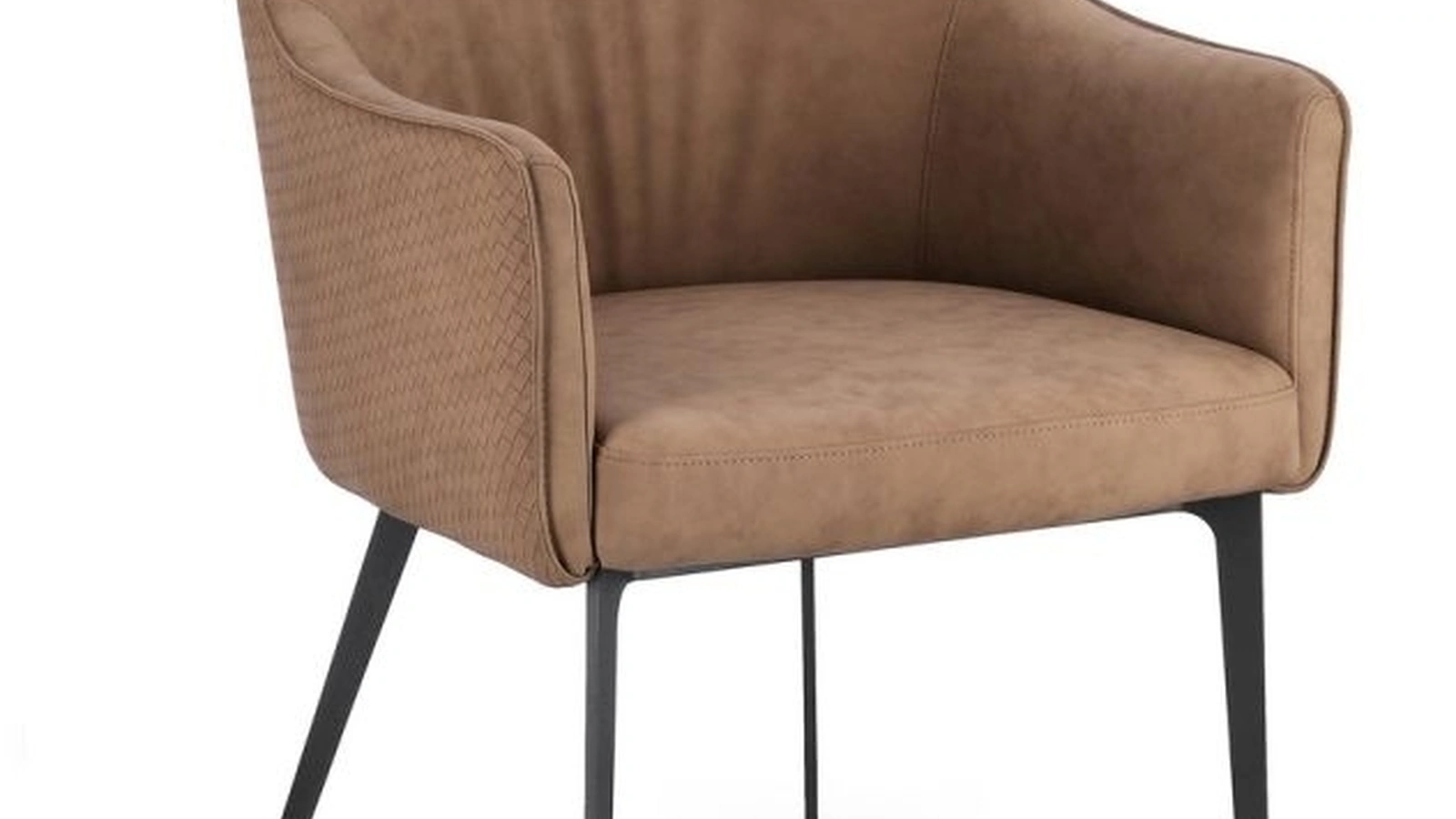 Sedia Russell in ecopelle Cappuccino di Bizzotto