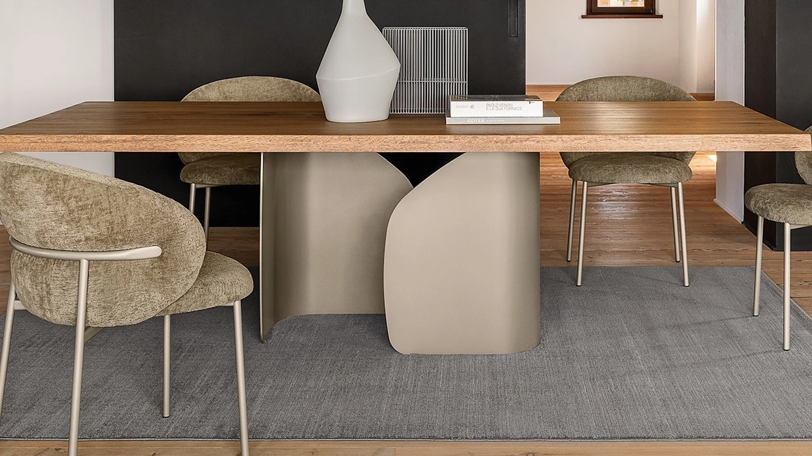 Tavolo in legno rovere massello Twins di Calligaris