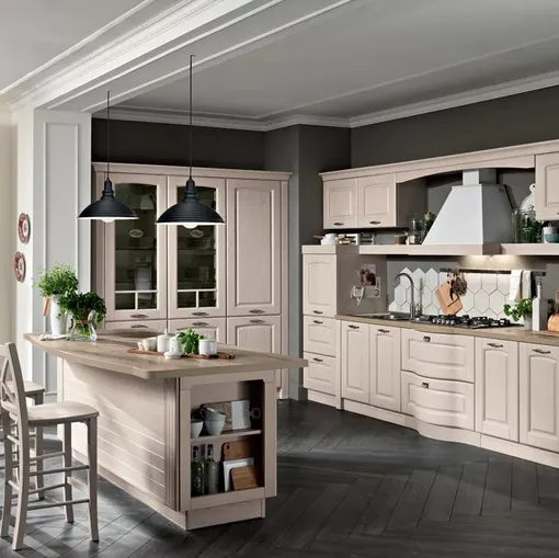 Cucina Classica con isola Borgo 01 di Spar