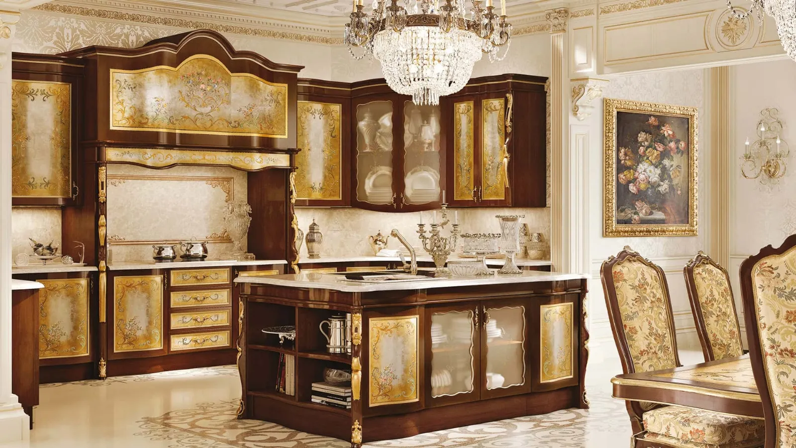 Cucina Classica con isola Opera L31 di Andrea Fanfani
