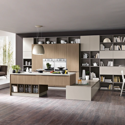 Cucina Moderna con penisola Miami 10 di Spar