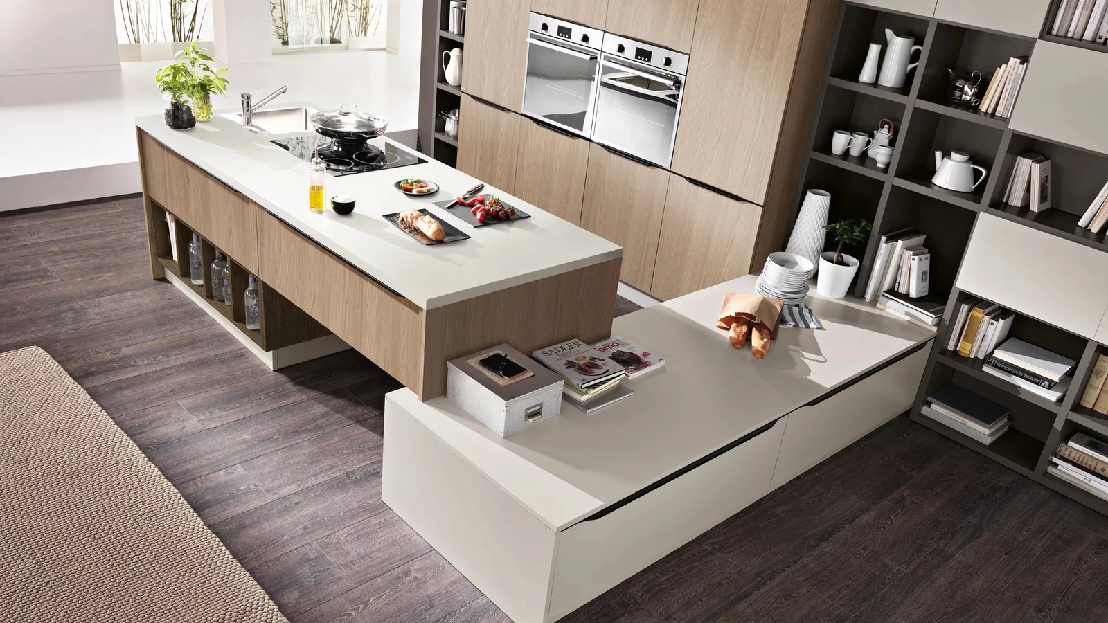 Cucina Moderna con penisola Miami 10 di Spar