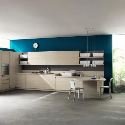 Cucina Moderna Qi in Olmo Kuuki di Scavolini