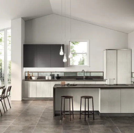 Cucina Diesel Open Workshop Concrete Jersey di Scavolini