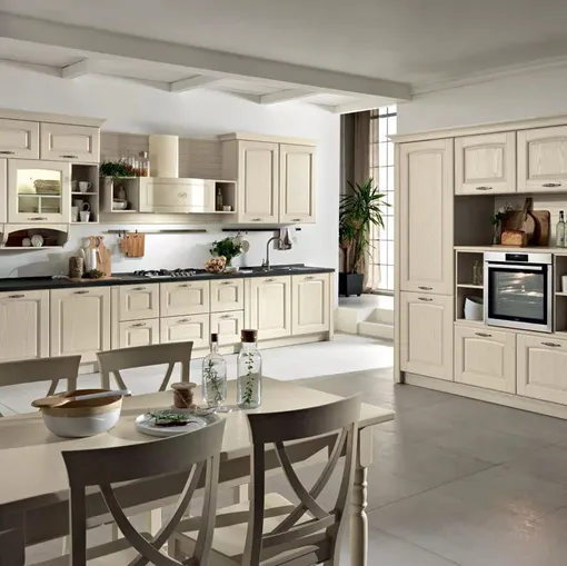 Cucina lineare Shabby Chic Borgo 04 di Spar