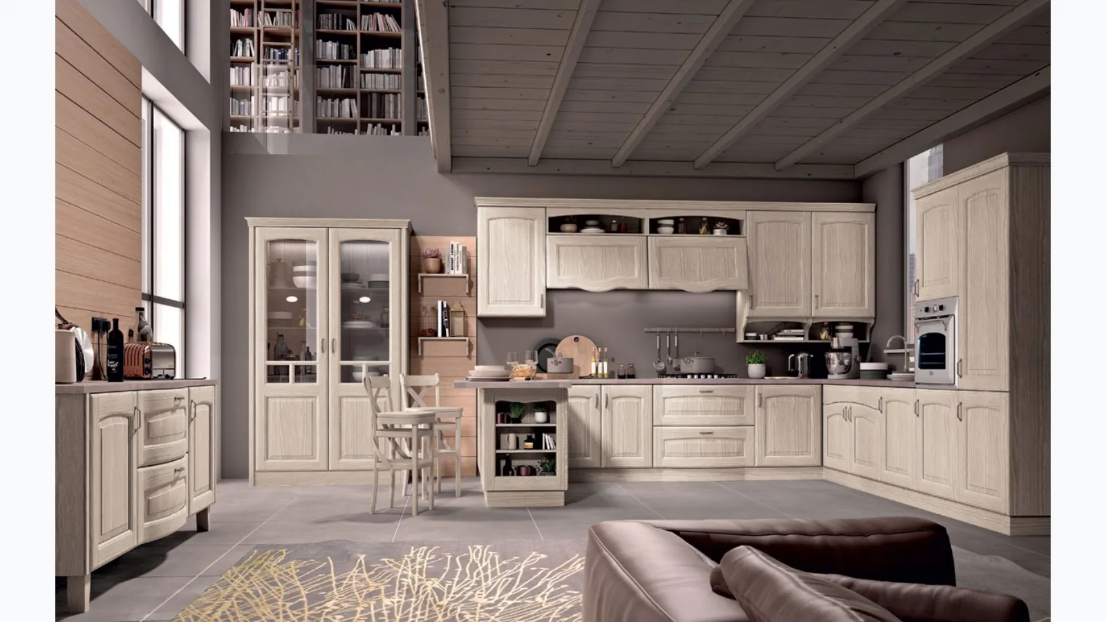 Cucina Shabby Chic Borgo Ecrù di Spar