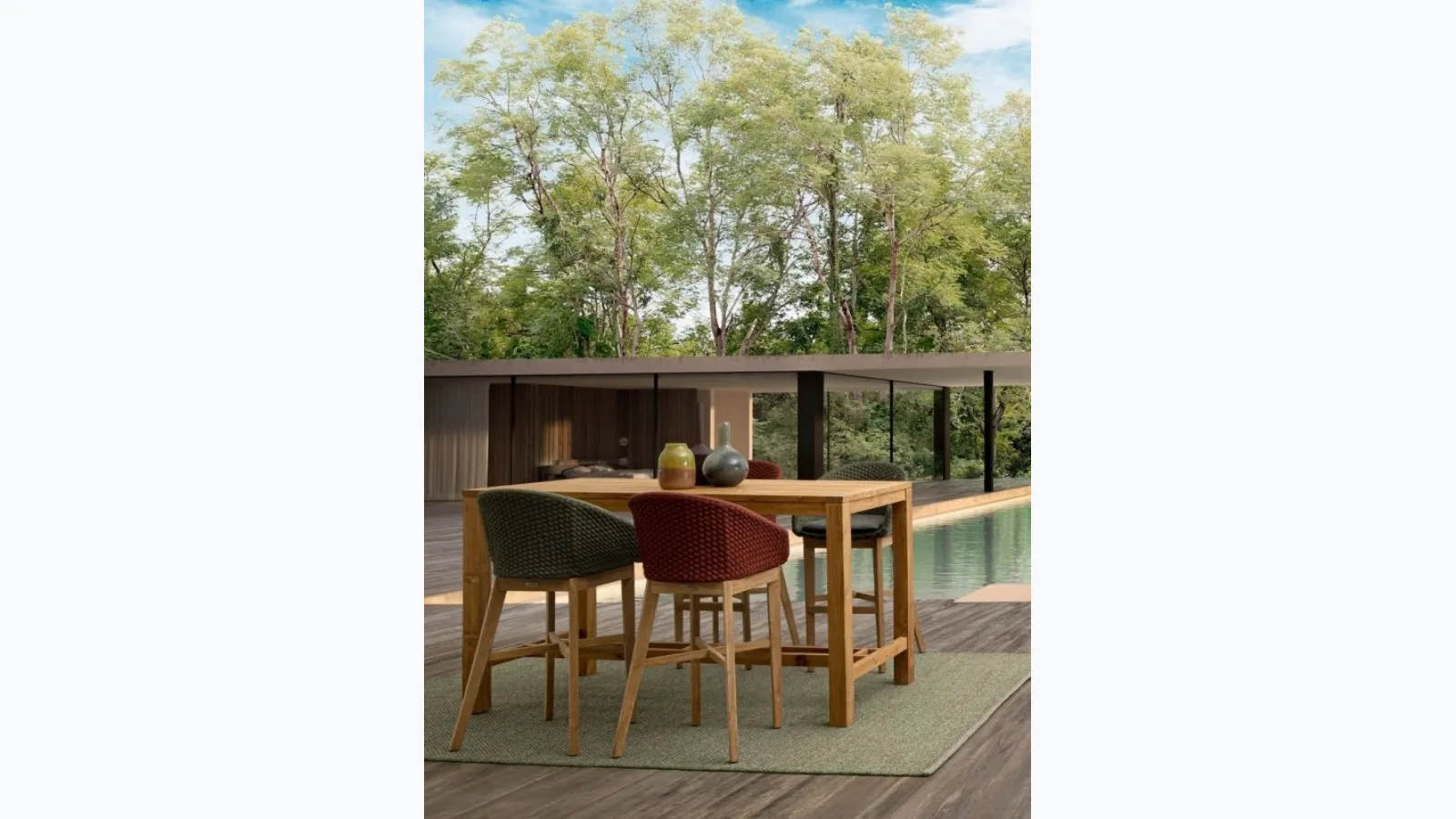 Tavolo Maricruz in teak riciclato di Bizzotto