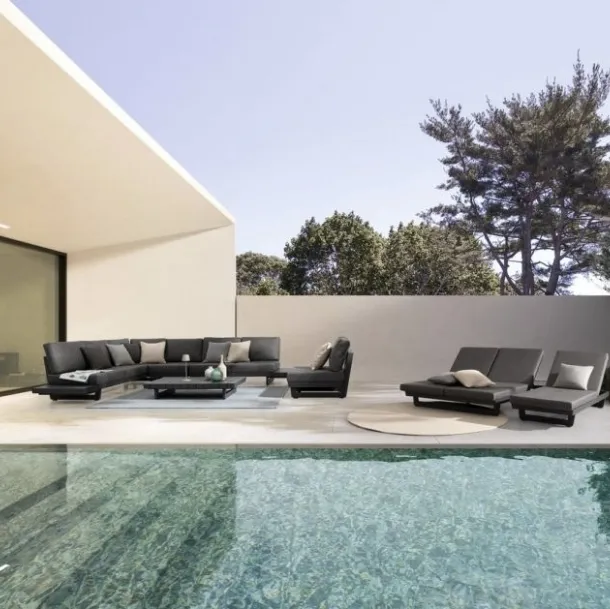 Arredo da esterno Infinity in alluminio e tessuto di Bizzotto