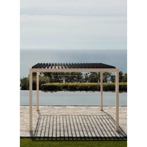 Pergola Ocean Natural Antracite a isola di Bizzotto